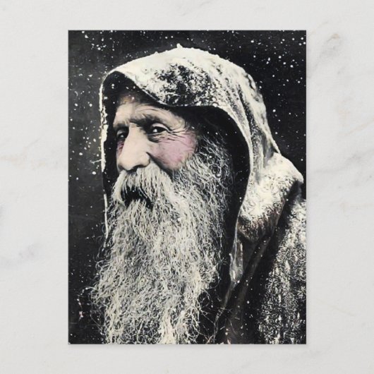 Vintage Santa Postkarte (Vorderseite)