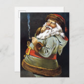 Vintage Santa Postkarte (Vorne/Hinten)