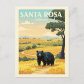 Vintage Santa Rosa California Postkarte (Vorderseite)