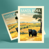 Vintage Santa Rosa California Postkarte