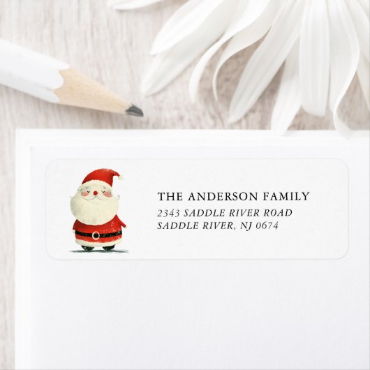 Vintage Santa Rücksendeadresse (Insitu)