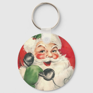 Vintage Santa Schlüsselanhänger