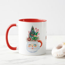 Vintage Santa Tasse