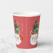 Vintage Santa Tasse Paper Cups Pappbecher (Rechts)