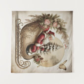 Vintage Santa-Teppich Wandteppich (Vorderseite (Horizontal))