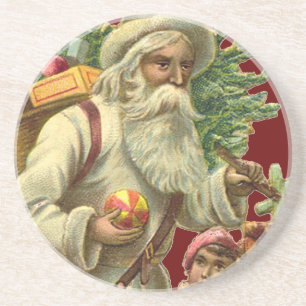 Vintage Santa Untersetzer