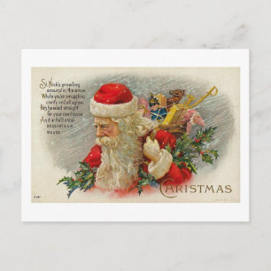 Vintage Sants Weihnachts St. Nick Karte