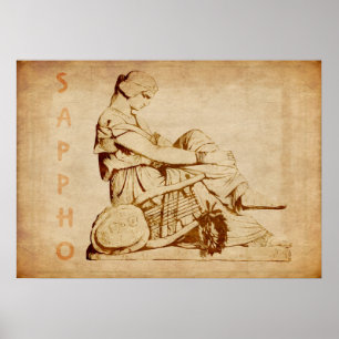 Vintage-Sappho-Plakat Poster