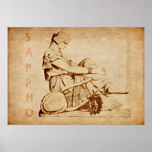 Vintage-Sappho-Plakat Poster (Vorne)
