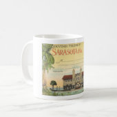 Vintage Sarasota, Florida Kaffeetasse (Vorderseite Links)