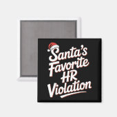 Vintage Sarcastic Retro Hr Violation Christmas Off Magnet (Vorderseite/Rückseite)