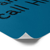 Vintage Sarcastic Retro Hr Violation Christmas Off Poster (Ecke)