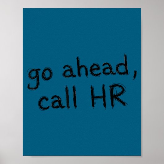 Vintage Sarcastic Retro Hr Violation Christmas Off Poster (Vorne)