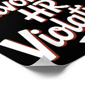 Vintage Sarcastic Retro Hr Violation Christmas Off Poster (Ecke)