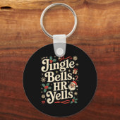 Vintage Sarcastic Retro Hr Violation Christmas Off Schlüsselanhänger (Vorderseite)