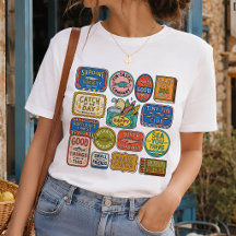 Vintage-Sardinen-Dosen-Collage Fisherman-Core