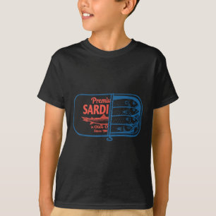 Vintage-Sardinen Fisch Sardine Grafik Für Männer F T-Shirt