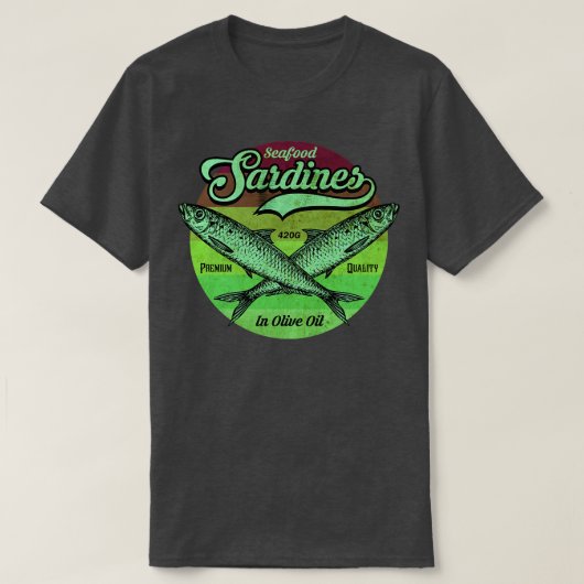 Vintage Sardinen T-Shirt (Design vorne)