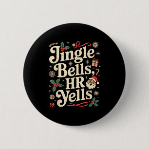 Vintage sarkastischer Retro-HR-Verstoß Weihnachten Button