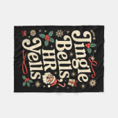 Vintage sarkastischer Retro-Personalrechtsverstoß Fleecedecke (Vorderseite (Horizontal))