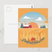 Vintage Saskatchewan Postkarte (Vorne/Hinten)