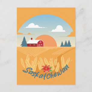 Vintage Saskatchewan Postkarte