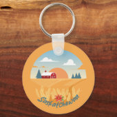 Vintage Saskatchewan Schlüsselanhänger (Vorderseite)