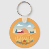 Vintage Saskatchewan Schlüsselanhänger (Rückseite)