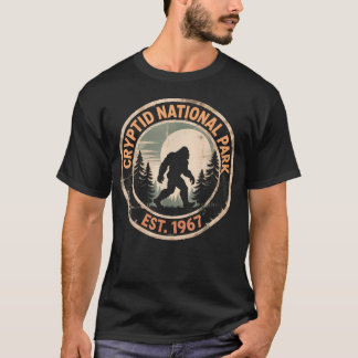 Vintage Sasquatch Kryptid Nationalpark Bigfoot T-Shirt