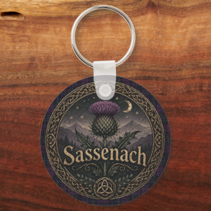 Vintage-Sassenach-Schottische-Hochland-Romantik Schlüsselanhänger