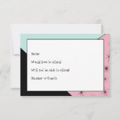 Vintage Sassy Secretary RSVP Card (Rückseite)