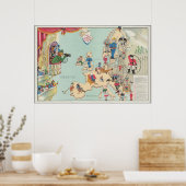 Vintage Satirekarte Poster (Küche)