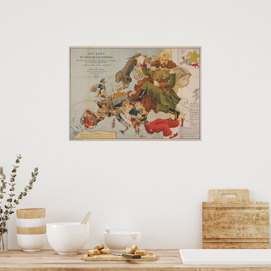 Vintage Satirekarte Poster (Küche)