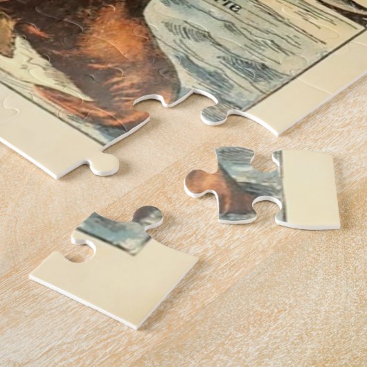 Vintage Säugetiere Alte Illustration Kunst Puzzle (Seite)