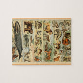 Vintage Säugetiere Alte Illustration Kunst Puzzle (Horizontal)