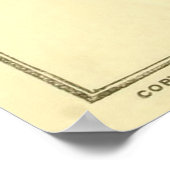 Vintage Savannah Georgia Karte (1890) Poster (Ecke)