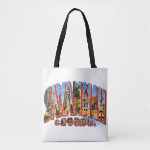 Vintage Savannah Georgia-Schultertasche Tasche