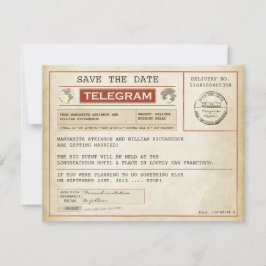 Vintage Save the Date alte Telegramme
