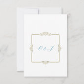 Vintage Save the Date-Karte Date (Rückseite)