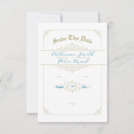 Vintage Save the Date-Karte Date