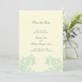 Vintage Save the Date-Karte Date (Stehend Vorderseite)