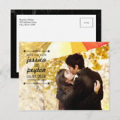 VINTAGE Save the Date Postkarte (Vorne/Hinten)