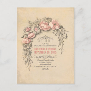 Vintage Save the Date Postkarten