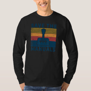 Vintage Save The Stick Schaltgetriebe Auto 1 T-Shirt