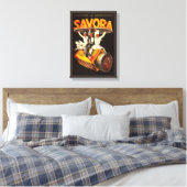 Vintage Savora-Konditionenwerbung Leinwanddruck (Insitu (Schlafzimmer))