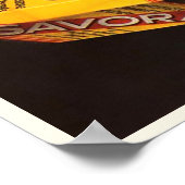 Vintage Savora-Konditionenwerbung Poster (Ecke)