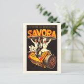 Vintage Savora-Konditionenwerbung Postkarte (Stehend Vorderseite)