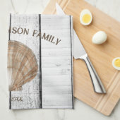 Vintage Scallop Muschel Küchentücher (Viertel Falte)