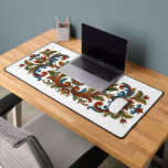Vintage Scandinavian Rosemaling Pattern Large Desk Schreibtischunterlage<br><div class="desc">This premium desk mat features an intricate, traditional Rosemaling pattern, blending elegant floral scrolls with a sophisticated color palette. Designed to provide a smooth surface for your mouse and ultimate protection for your desk, it combines cultural artistry with modern functionality. Perfect for those who appreciate folk art, vintage aesthetics, or...</div>