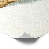 Vintage Scarlet Sophronitis Orchid Blume Poster (Ecke)